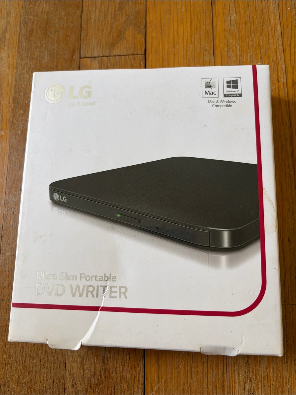 LG Portable DVD Writer - Black and Silver